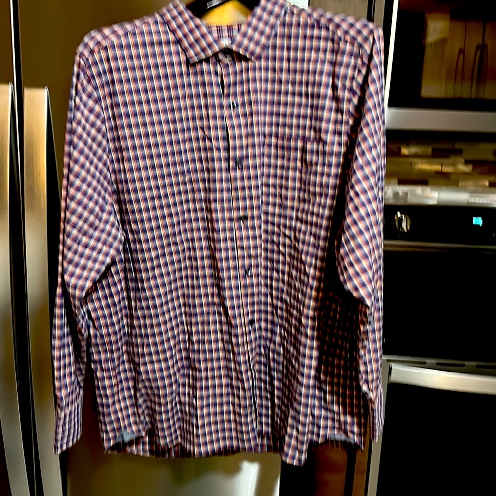 Tommy Bahama button down shirt. Dark fall colors